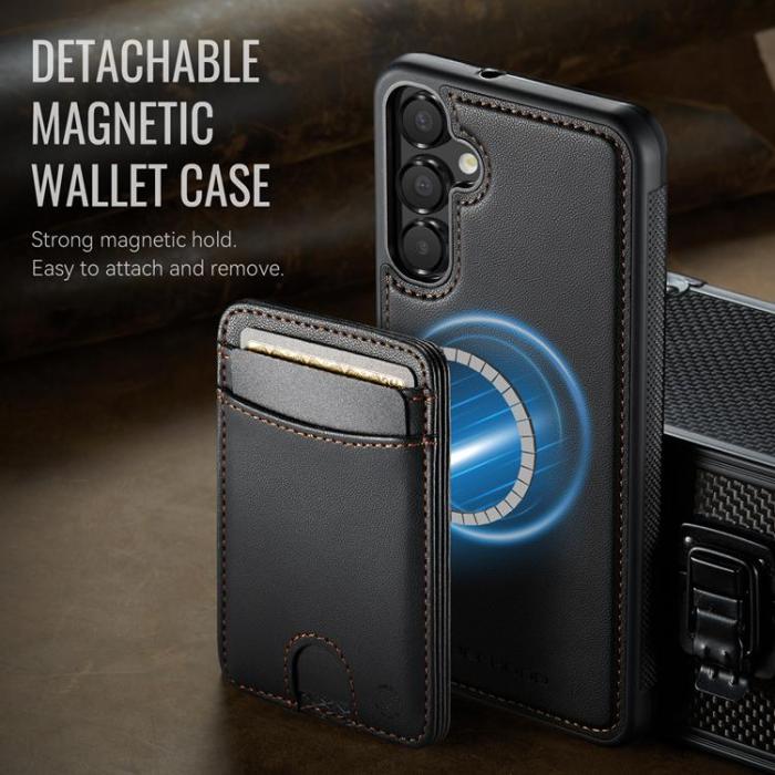 OEM - JEEHOOD Mobilskal till Samsung Galaxy A15 5G Konstläder - Svart