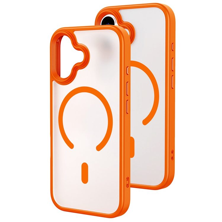 Mobilskal till iPhone 17 MagSafe Skin-Feel Rubberized - Orange | 2353 | AlltMobil