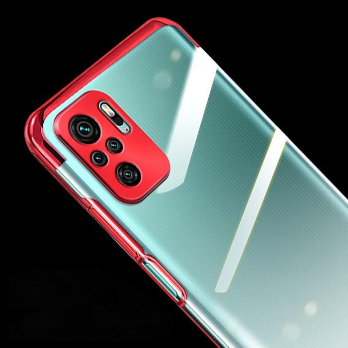 UTGATT - Clear Gel Electroplating Mobilskal Xiaomi Redmi Note 10 / 10s - Svart