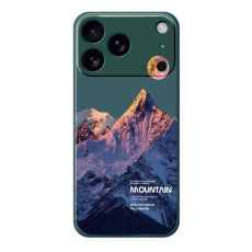 A-One Brand - iPhone 17 Pro Max Mobilskal Blue Snow Mountain TPU - Grön