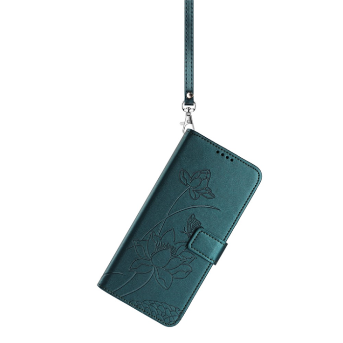 A-One Brand - Sony Xperia 10 VII Plånboksfodral Lotus Imprint - Mörkgrön