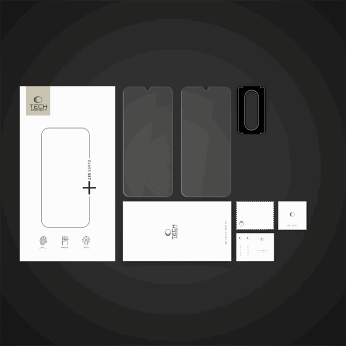 Tech-Protect - Tech-Protect Galaxy A26 5G Härdat Glas Skärmskydd Set - Clear