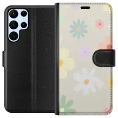 Gustaf - Pl&aring;nboksfodral till Samsung Galaxy S24 Ultra med fejdande blommor