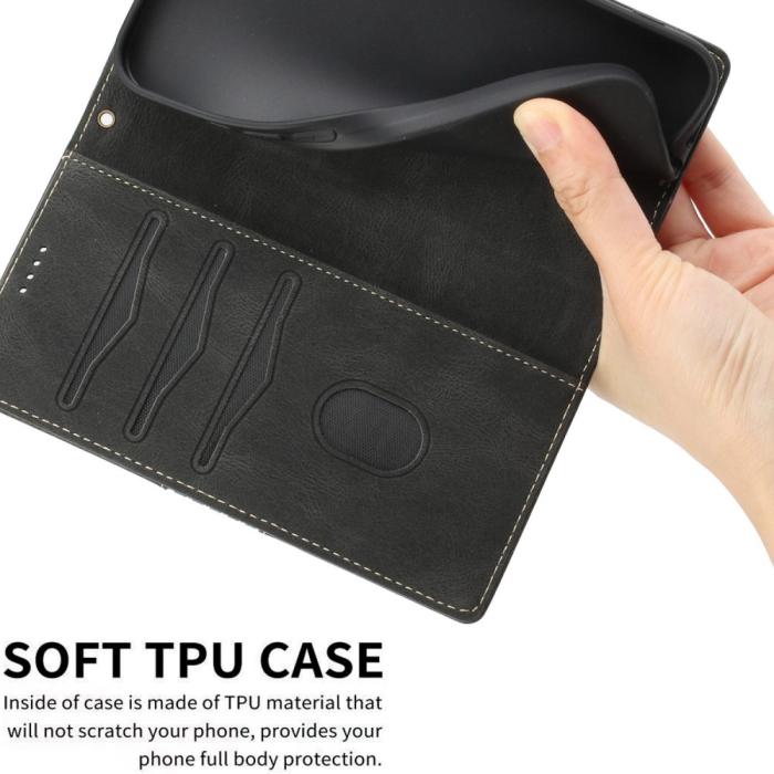 A-One Brand - iPhone 11 Plånboksfodral Splicing Design - Svart