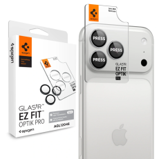 Spigen - Spigen [2-Pack] H&auml;rdat Glas Kamera Linsskydd F&ouml;r iPhone 18 Pro/18 Pro Max EZ Fit
