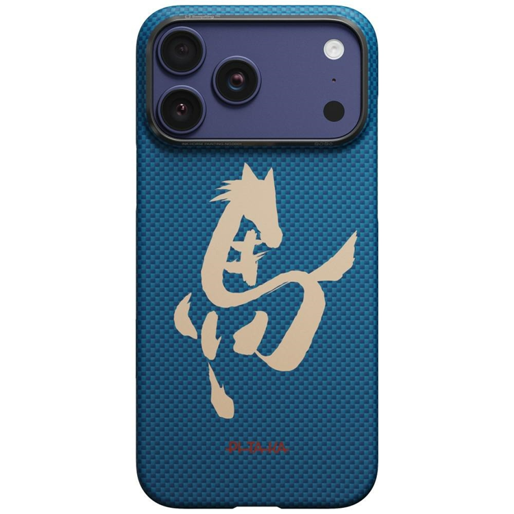 Pitaka Mobilskal För iPhone 17 Pro Magsafe Horse Painting - Azure Grön | 2353 | AlltMobil