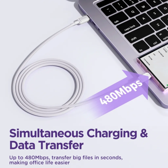 SiGN - SiGN USB-C till USB-C Kablar 1.2m 100W - Vit