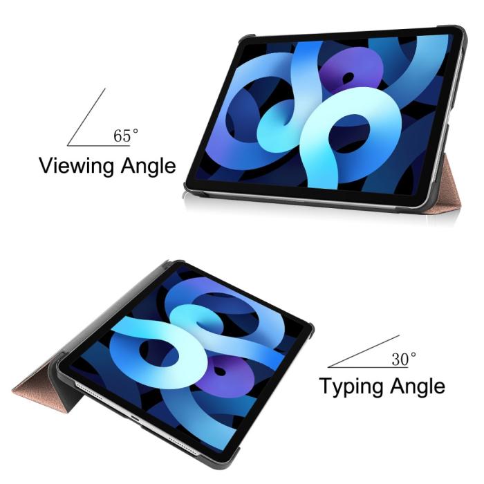 UTGATT1 - Fodral iPad Air 4 10.9 (2020) Litchi Skin - Roséguld