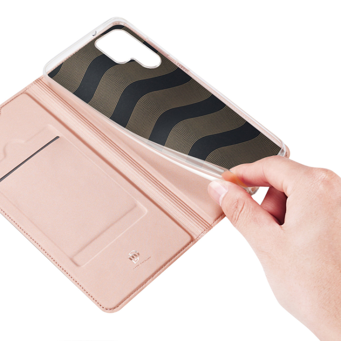 Dux Ducis - Dux Ducis Galaxy S23 Ultra Plånboksfodral Skin Series - Rosa Guld