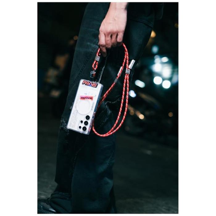 Skinarma - Skinarma 2in1 USB-C Till USB-C Kabel Lanyard Dyno Ve - Niteglow