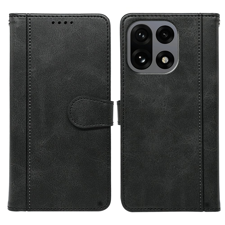 OnePlus 15 5G Plånboksfodral Calf Texture Läder (Svart) | 2353 | AlltMobil