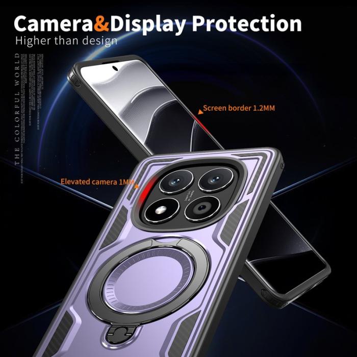 N/A - Xiaomi Redmi Note 14 Pro 5G Skal Plast MagSafe Skydd - Lila