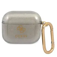 Guess - Guess Glitter Collection Skal AirPods 3 - Svart