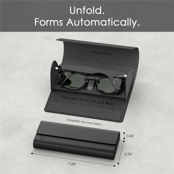 A-One Brand - Trådlöst Laddfodral 2000mAh för Meta Ray-Ban & Oakley Smartglasögon