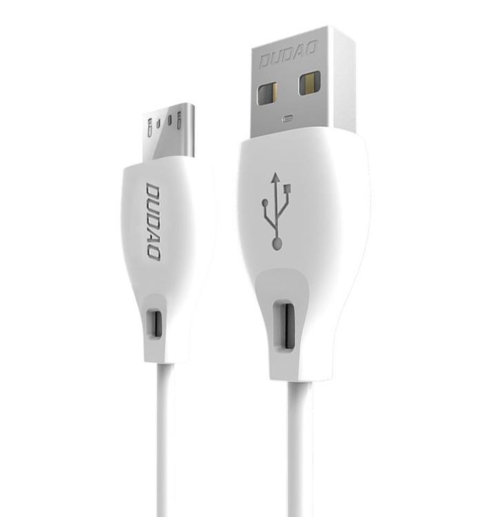 Dudao USB Till Micro USB Kabel 2m - Vit | 3541 | AlltMobil