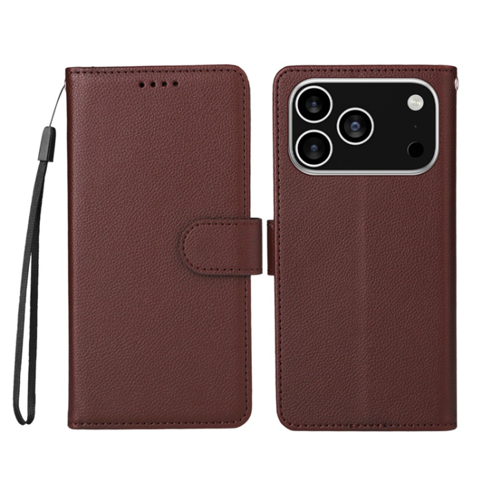 A-One Brand - iPhone 17 Pro Plånboksfodral RFID Blocking med Handledsrem