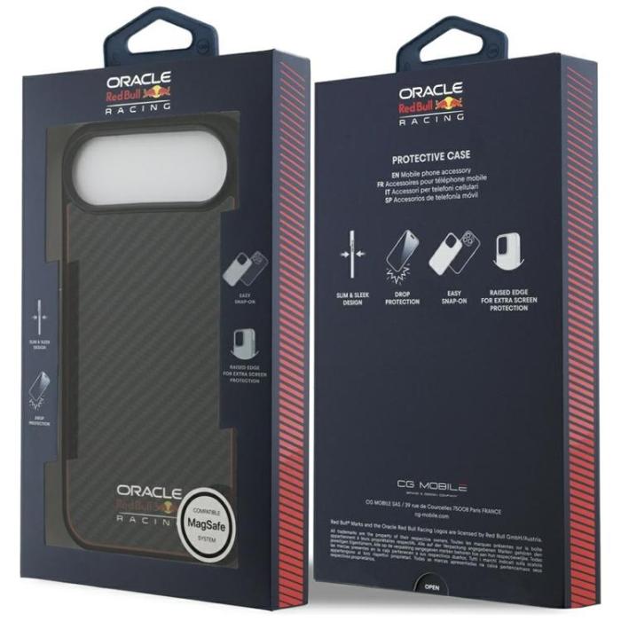 Red Bull - Red Bull iPhone Air Mobilskal MagSafe Kevlar Logo Matt - Svart