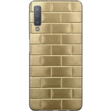 iSecrets - Mobilskal till Samsung Galaxy A7 (2018) med Gyllene Murstenar