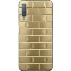 Gustaf - Mobilskal till Samsung Galaxy A7 (2018) med Gyllene Murstenar