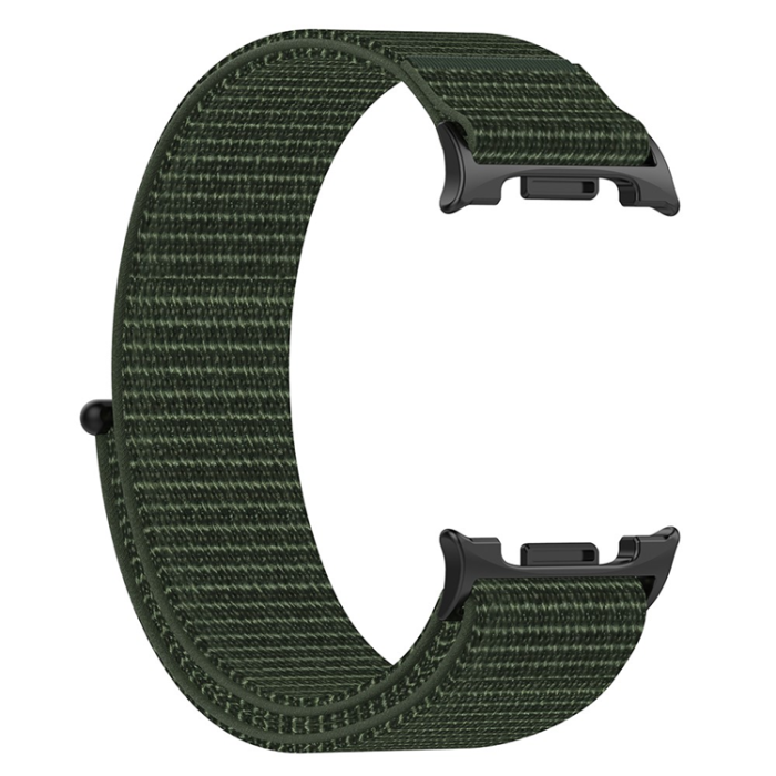 A-One Brand - Galaxy Watch 8 (44mm/40mm)/8 Classic (46mm) Armband Vävt - Armégrön