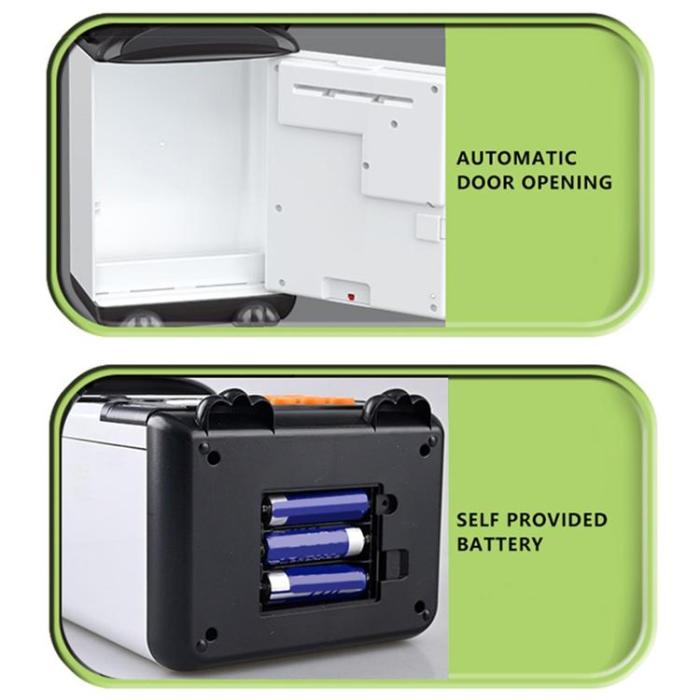 OEM - Sparagris för Barn (3-8 år) Myntburk med Fingeravtrycksbankomat Pandaformad 7602