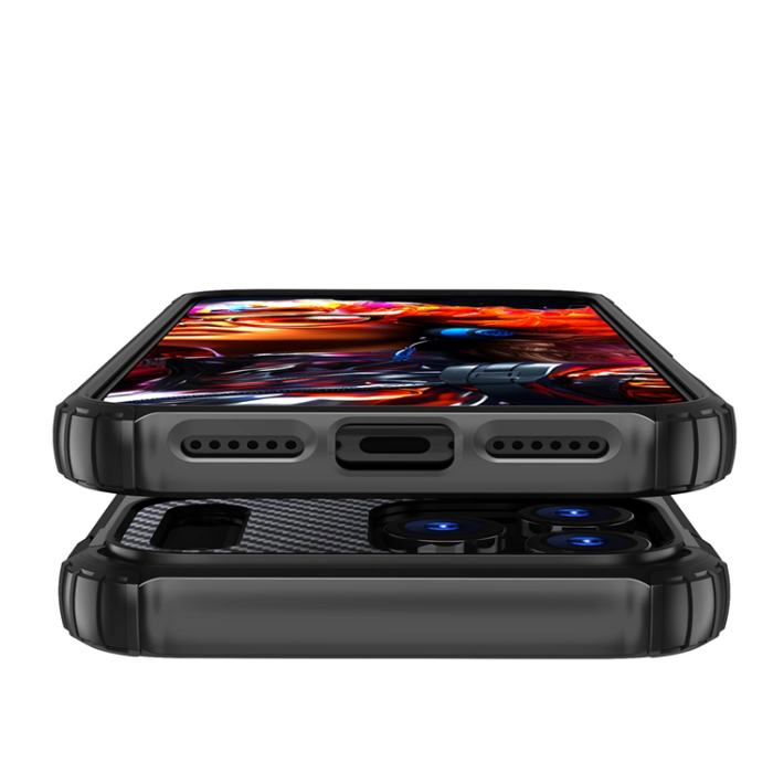 A-One Brand - iPhone 17 Pro Mobilskal Hybrid Armor - Svart