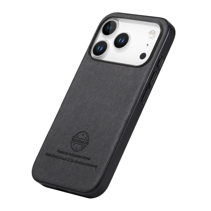 A-One Brand - iPhone 17 Pro Mobilskal Trasa Läder - Svart