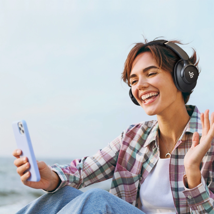 Tronsmart - Tronsmart Over-Ear Trådlösa Hörlurar Hybrid ANC SOUNFII Q20S - Svart