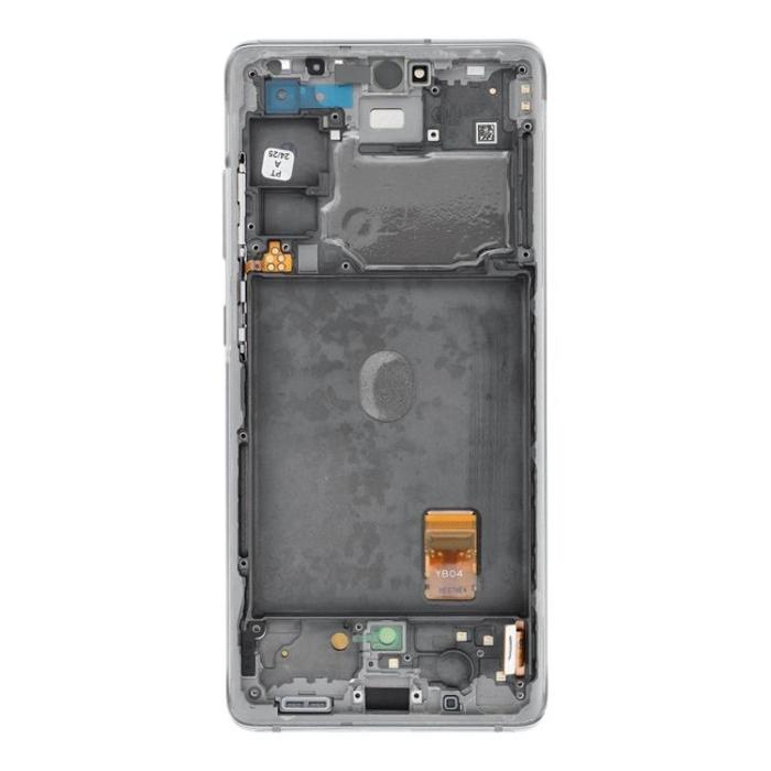 SpareParts - Galaxy S20 FE 4G/5G Skärm med LCD-display Service Pack - Vit