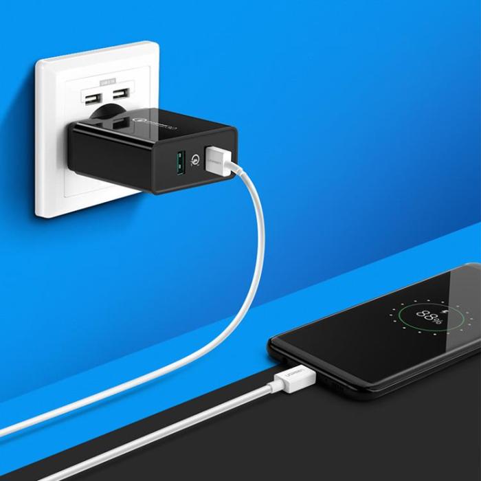 Ugreen - Ugreen Väggladdare 2xUSB-A 36W - Svart