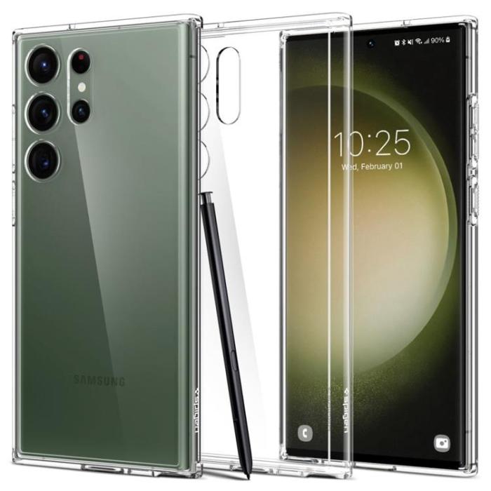 Spigen - Spigen Galaxy S23 Ultra Crystal Ultra Hybrid - Transparent