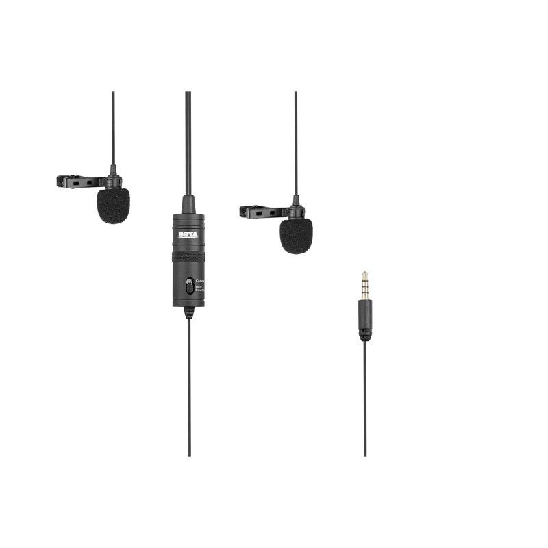BOYA Mikrofon Lavalier x2 BY-M1DM 3.5mm 4m