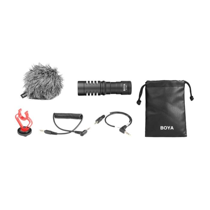 BOYA - BOYA Mikrofon Kompakt Universal BY-MM1 3.5mm