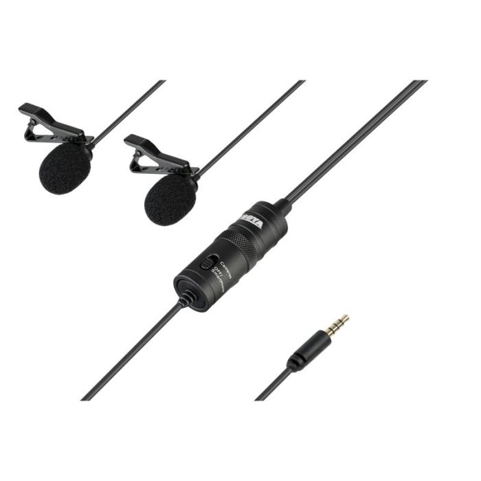 BOYA - BOYA Mikrofon Lavalier x2 BY-M1DM 3.5mm 4m