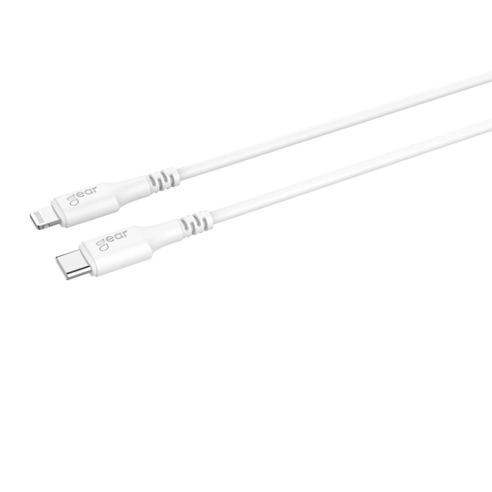 GEAR - GEAR LaddUSB-C till Lightning kabel 2m Vit MFI C94