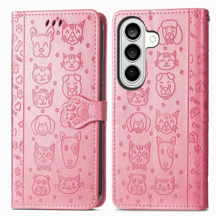 OEM - Plånboksfodral för Samsung Galaxy S26 Plus Konstläder - Rosa