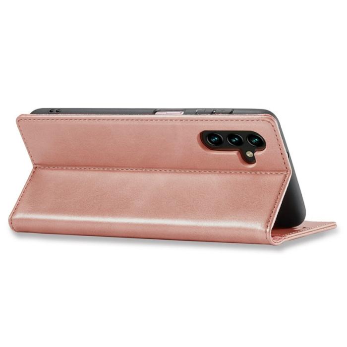 LC.imeeke - LC.IMEEKE Plånboksfodral för Samsung Galaxy S26 Plus Konstläder - Roséguld