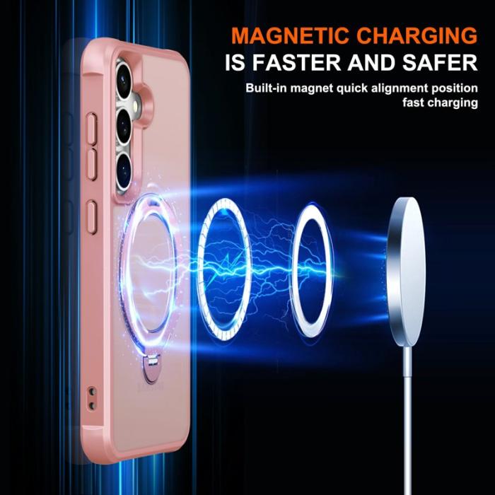 OEM - Mobilskal för Samsung Galaxy S26 Magnetiskt Kickstand TPU - Rosa
