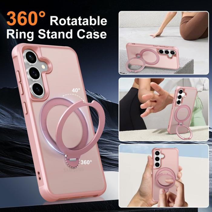 OEM - Mobilskal för Samsung Galaxy S26 Magnetiskt Kickstand TPU - Rosa