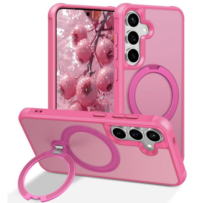 OEM - Mobilskal för Samsung Galaxy S26 Magnetiskt Kickstand TPU - Rosa