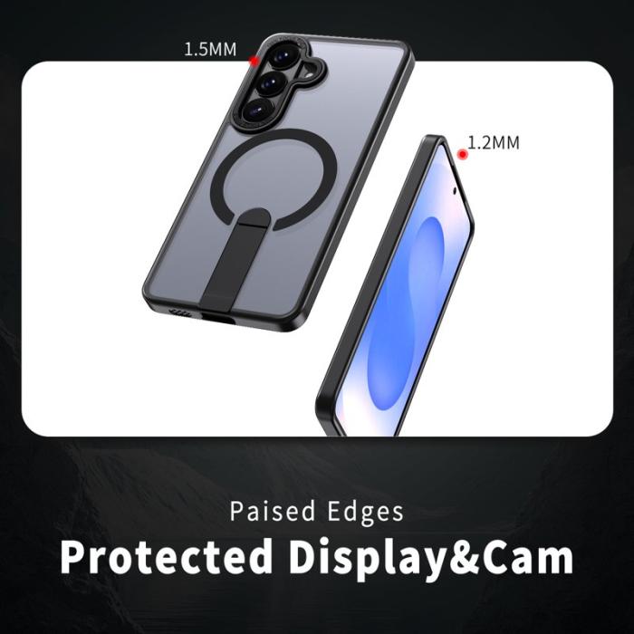 OEM - Mobilskal för Samsung Galaxy S26 Magnetiskt Kickstand TPU - Svart