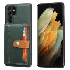 OEM - Mobilskal f&ouml;r Samsung Galaxy S26 Ultra &Auml;kta l&auml;der + TPU - Gr&ouml;n