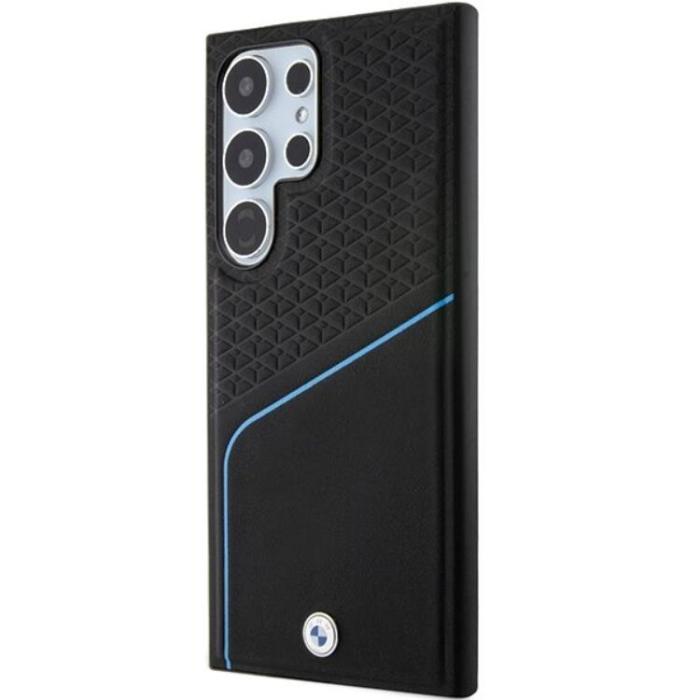 BMW - BMW Mobilskal till Galaxy S24 Ultra Magsafe Signature Läder Textured Line