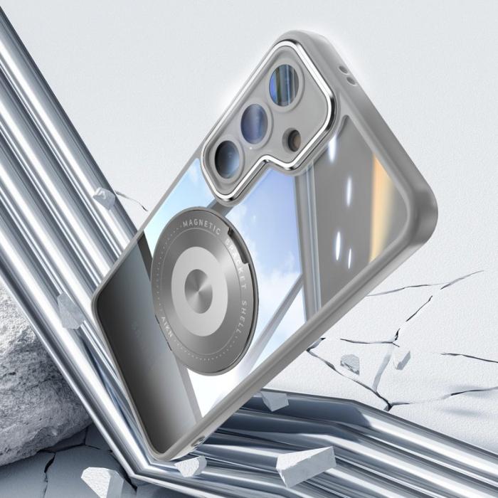 OEM - Mobilskal för Samsung Galaxy S26 Magnetiskt PC + TPU med Kickstand - Titangrå