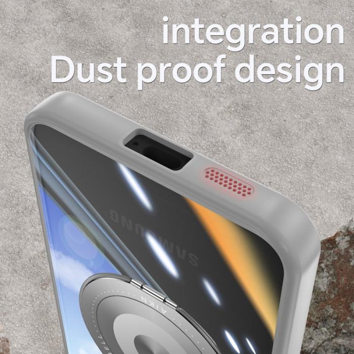 OEM - Mobilskal för Samsung Galaxy S26 Magnetiskt PC + TPU med Kickstand - Titangrå