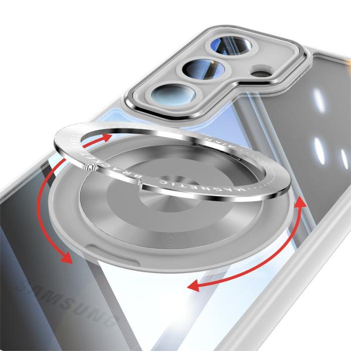 OEM - Mobilskal för Samsung Galaxy S26 Magnetiskt PC + TPU med Kickstand - Titangrå