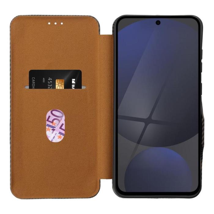 OEM - Galaxy A26 5G Plånboksfodal Slide Magnet - Brun