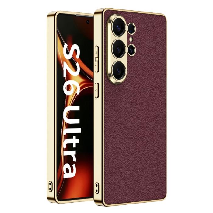 GKK - GKK Mobilskal för Samsung Galaxy S26 Ultra Elektropolerad TPU - Vinröd