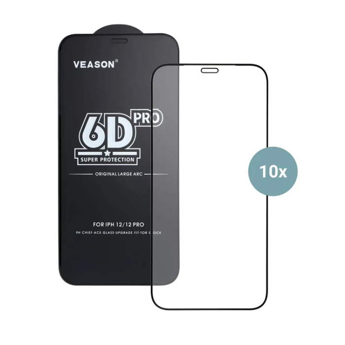 Veason - [10in1] Veason Härdat Glas Skärmskydd För Galaxy 26 Ultra 6D Pro - Svart