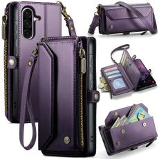 Caseme - CASEME Pl&aring;nboksfodral Konstl&auml;der f&ouml;r Samsung Galaxy A17 5G - Lila